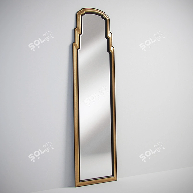 Gramercy Home Gilt Mirror: Elegant and Timeless 3D model image 1