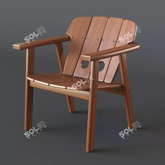 TAJÁ: Contemporary Brazilian Armchair 3D model image 1