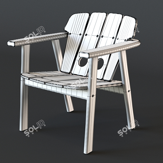 TAJÁ: Contemporary Brazilian Armchair 3D model image 3
