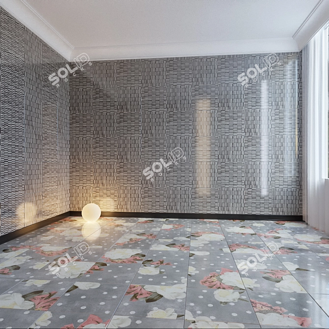 Artistic Peronda Marguerite Ceramic Tile 3D model image 1