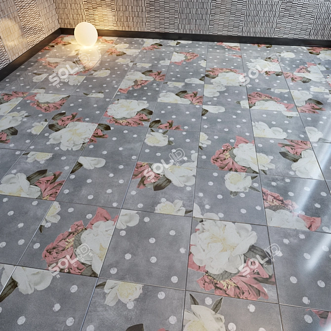 Artistic Peronda Marguerite Ceramic Tile 3D model image 3