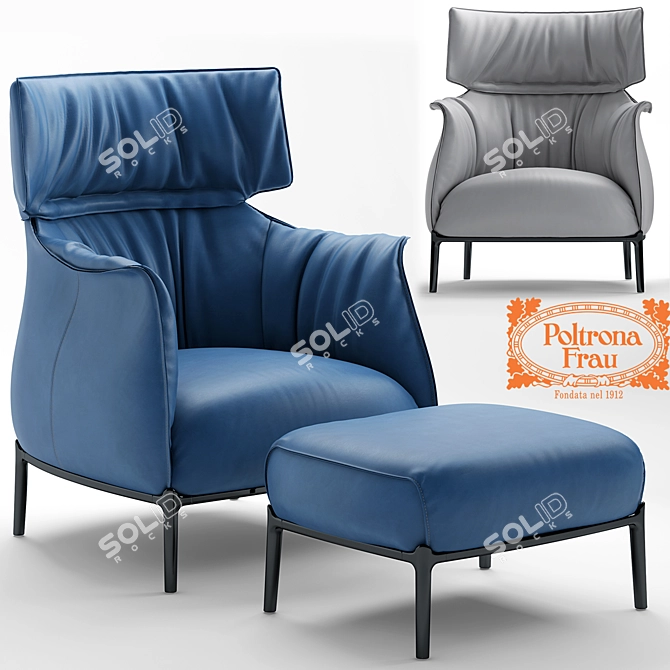 Archibald Armchair: Elegant Comfort 3D model image 1