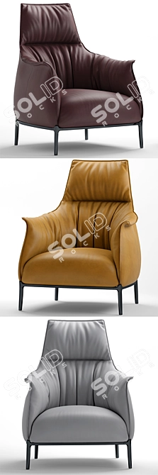 Archibald Poltrona: The Epitome of Luxury 3D model image 2