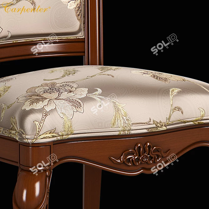 Carpenter Dining Chair: Elegant and Sturdy 3D model image 2