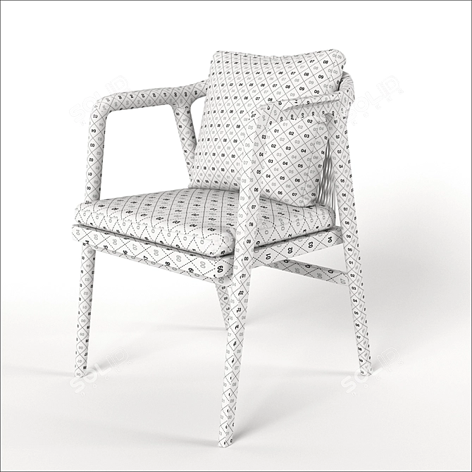 Sleek and Stylish: FLEXFORM Table & CLARKE Chair- CRONO 3D model image 3