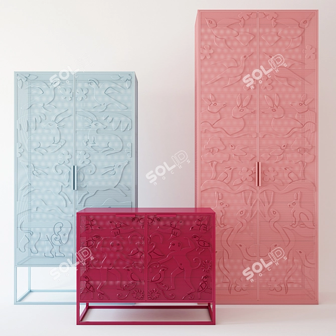 Whimsical Illusion Furniture 3D model image 1