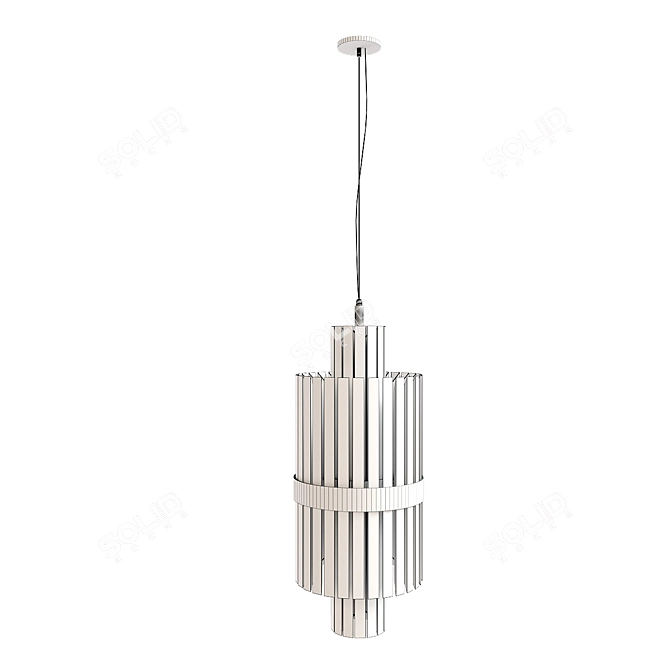 Elegant Liberty Pendant Chandelier 3D model image 2