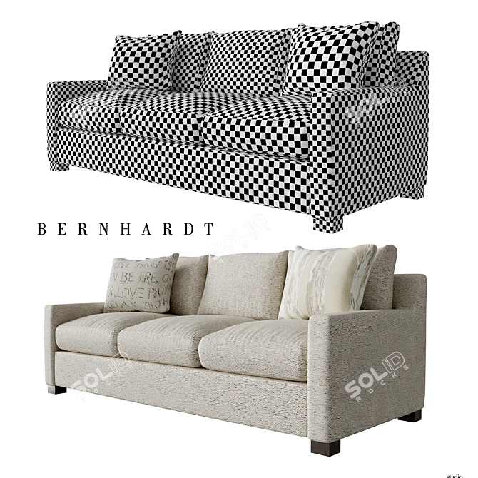 Elegant Kelsey Sofa by Bernhardt 3D model image 2