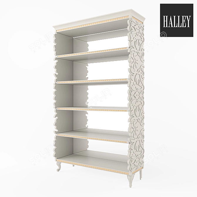 Rustic Elegance: HALLEY 753 Rack 3D model image 1