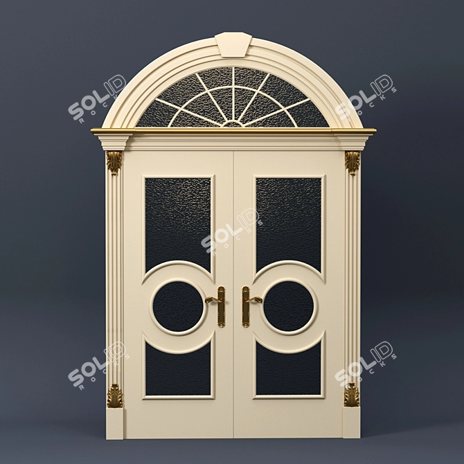 Vintage Corona Door 2014 3D model image 1