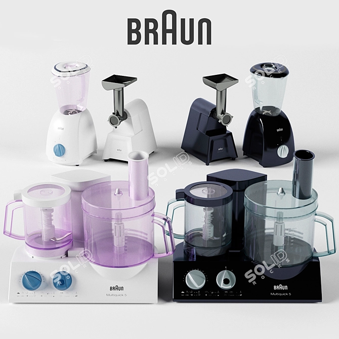 Braun Multiquick 5: Versatile Kitchen Combo 3D model image 1