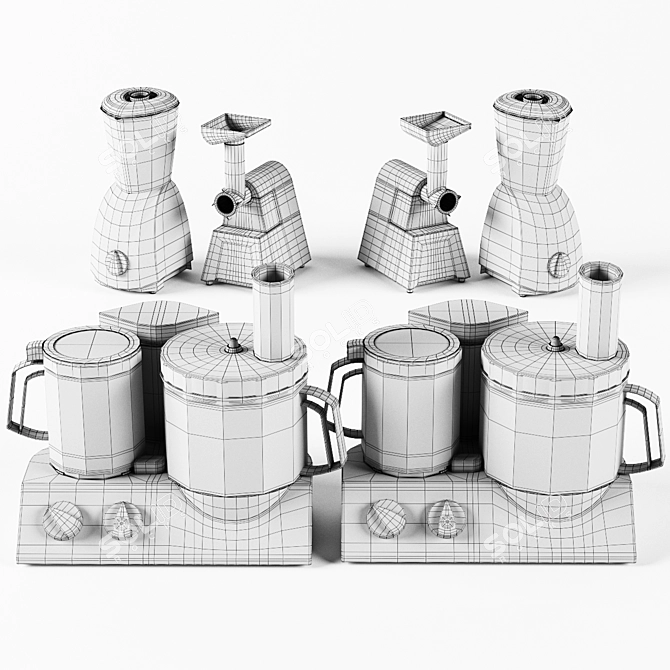 Braun Multiquick 5: Versatile Kitchen Combo 3D model image 3