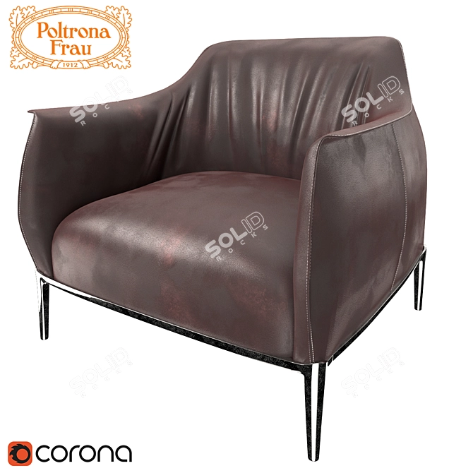 Elegant and Comfortable Archibald Chair 3D model image 1