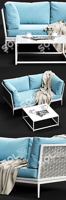 Varaschin ALGARVE Sofa: Modern Luxury Seating 3D model image 2