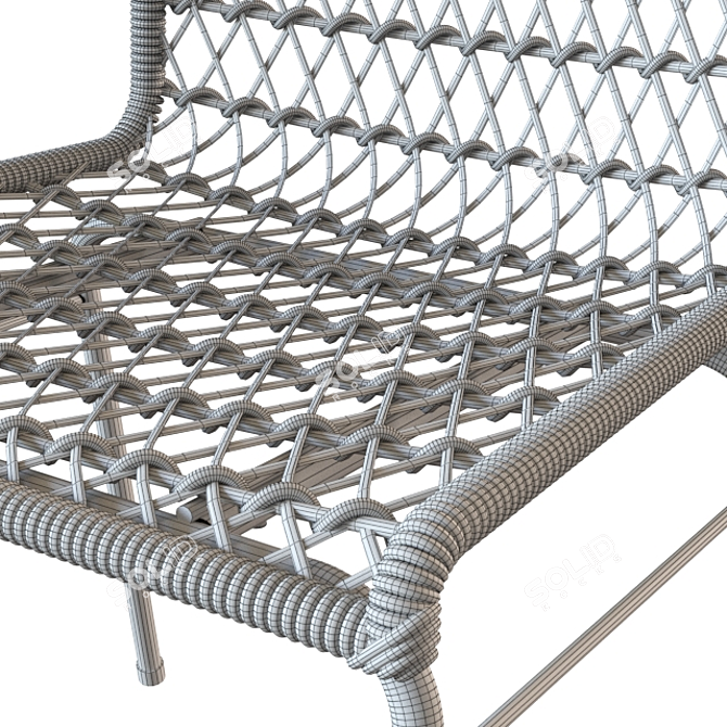 Elegant TRAMA Chair by Artesian 3D model image 3