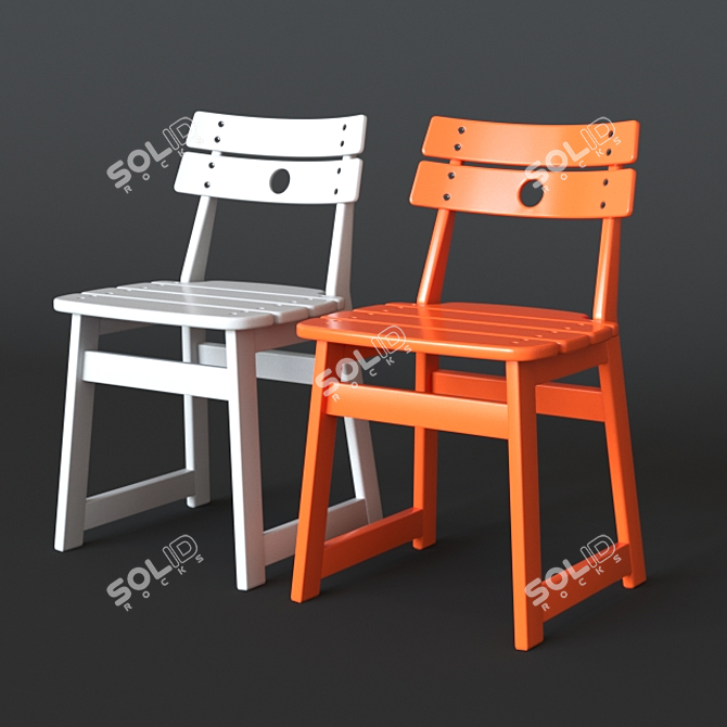 Tajá Chair: Brazilian Outdoor Elegance 3D model image 2