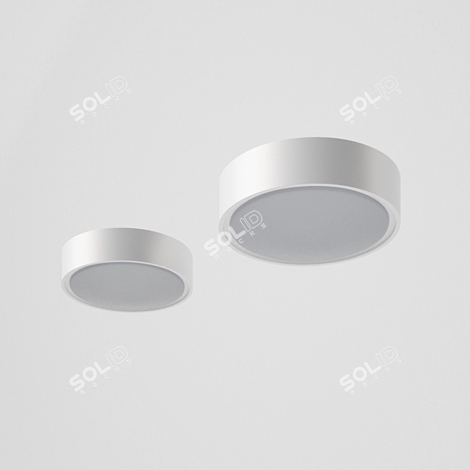 Sleek Spotlights for Ceiling Illumination 3D model image 1