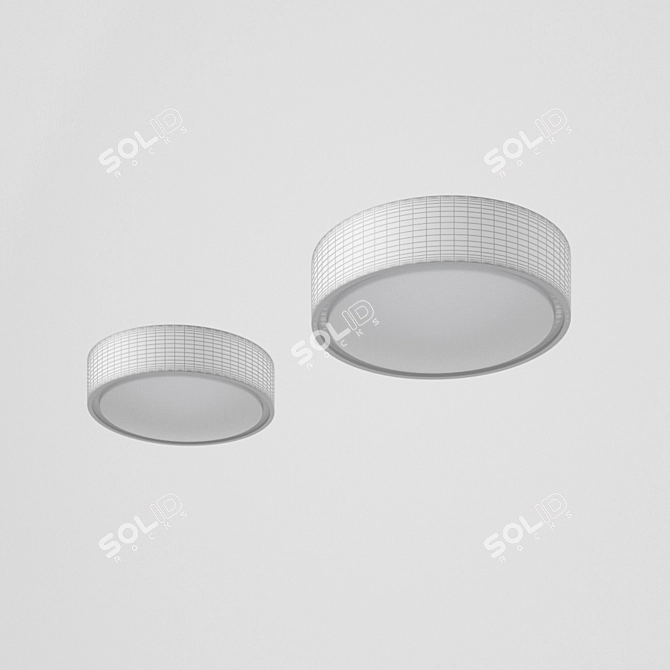 Sleek Spotlights for Ceiling Illumination 3D model image 2