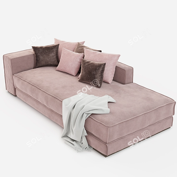 PACHA Daybed: Stylish and Comfortable 3D model image 2