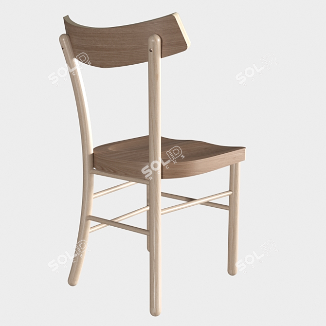 Sleek Fritz Chair: Modernized German Inspiration 3D model image 2