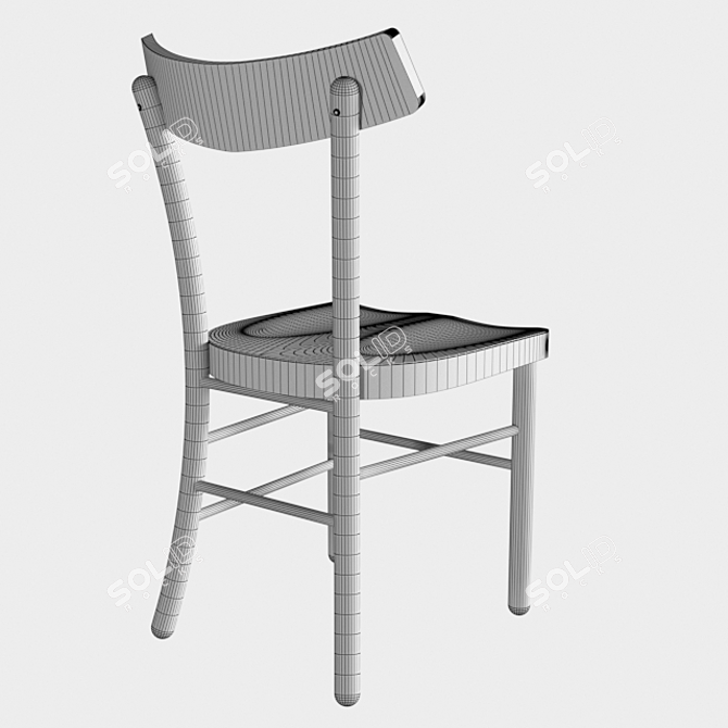 Sleek Fritz Chair: Modernized German Inspiration 3D model image 3