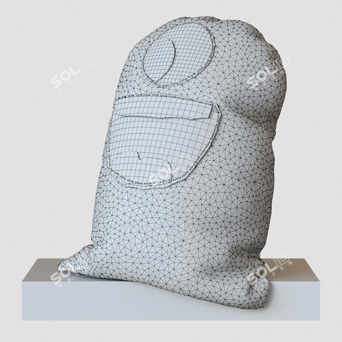 Cuddly Monster Plush Toy 3D model image 3