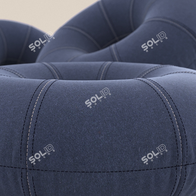 BOIAO POUF: Modern Brazilian Design 3D model image 2