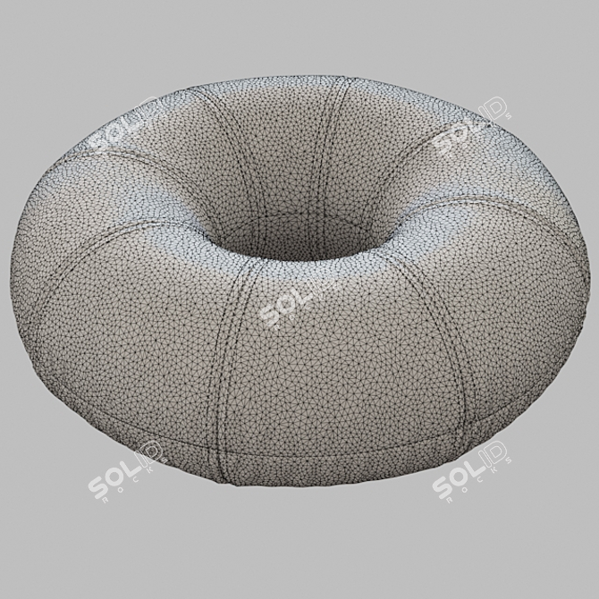 BOIAO POUF: Modern Brazilian Design 3D model image 3