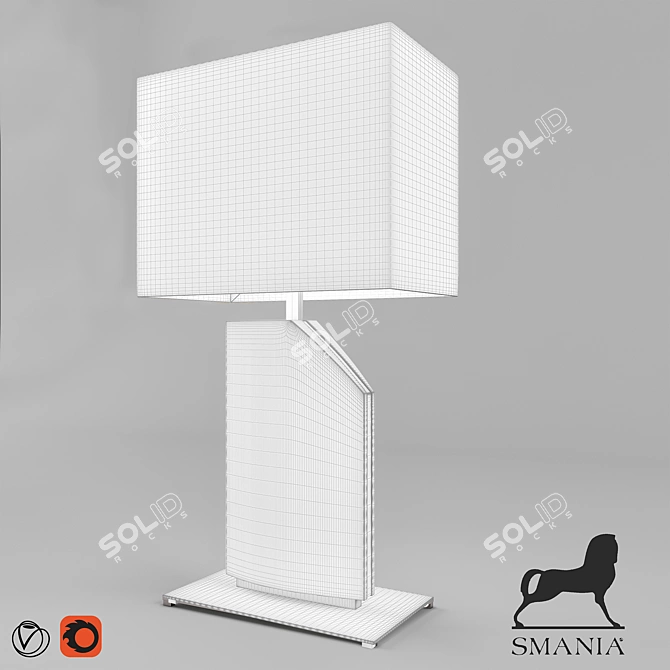 Diamond Veneer Wi Table Lamp 3D model image 2