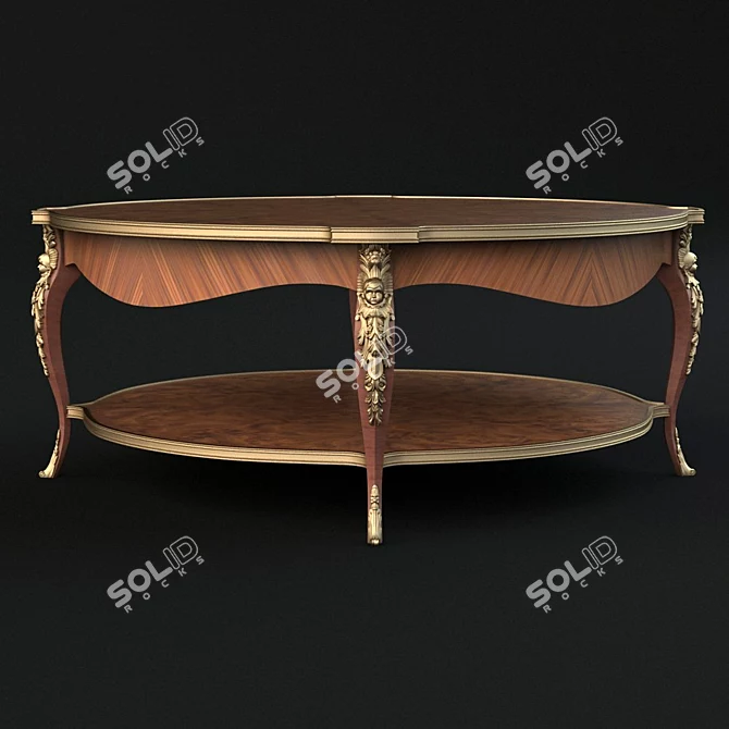 Caryatid Circular Cocktail Table 3D model image 2