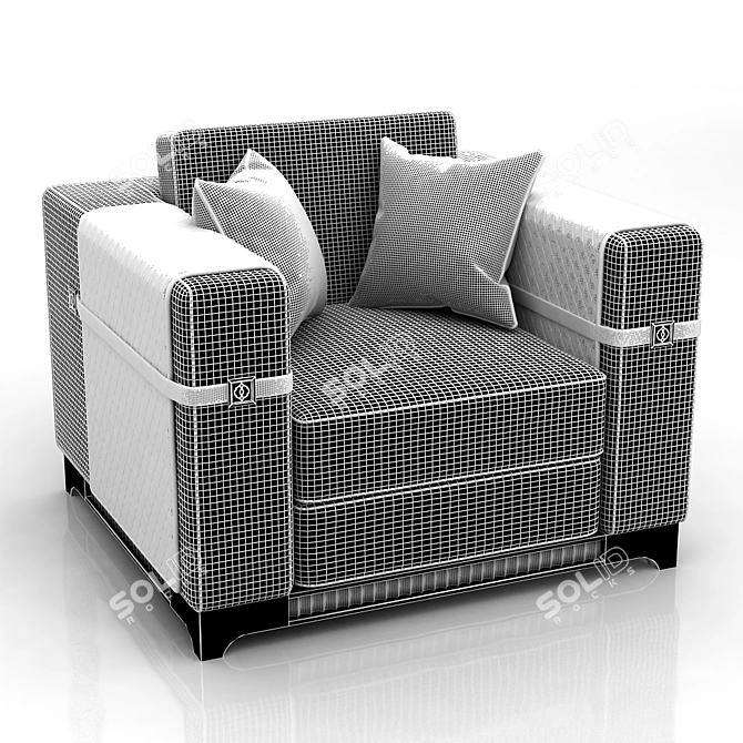 Avantgarde Armchair by Bruno Zampa 3D model image 2