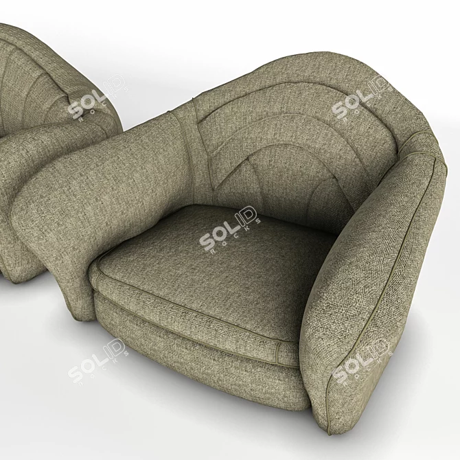 Cozy Comfort Sofa 3D model image 1