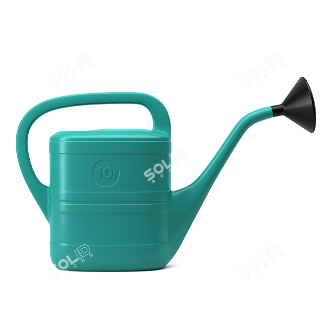 10L Plastic Garden Watering Can 3D model image 3