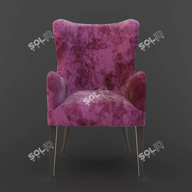 Sleek James-F Armchair: Ultimate Comfort 3D model image 2