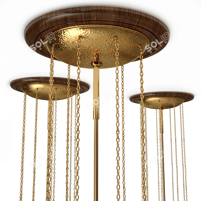 Vienna Secession Pendant Lamp 3D model image 2