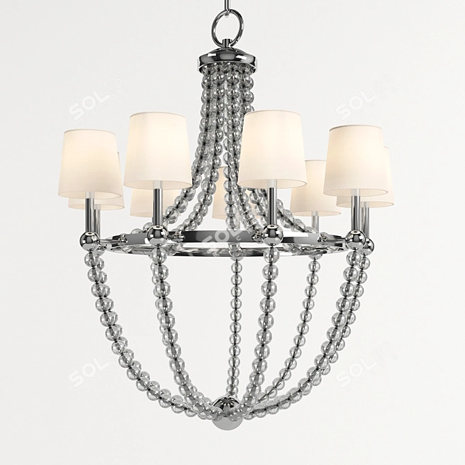 Crystal Ball Chandelier Set 3D model image 2