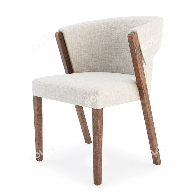 Elegant Dining Chair: Timeless Design & Superior Comfort 3D model image 1