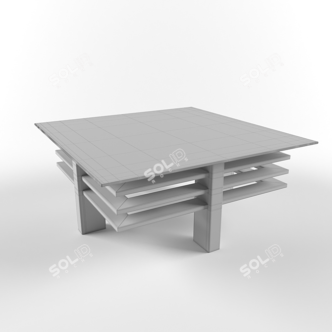 Maverick Modern Coffee Table 3D model image 2