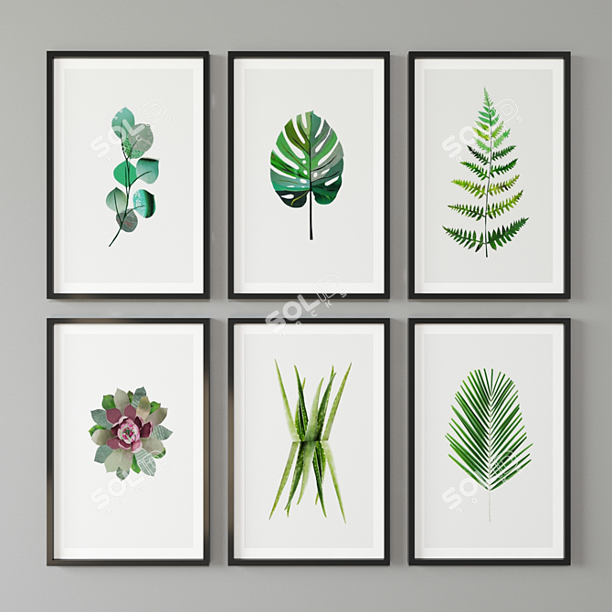 Plant Paradise: Botanical Art 3D model image 1