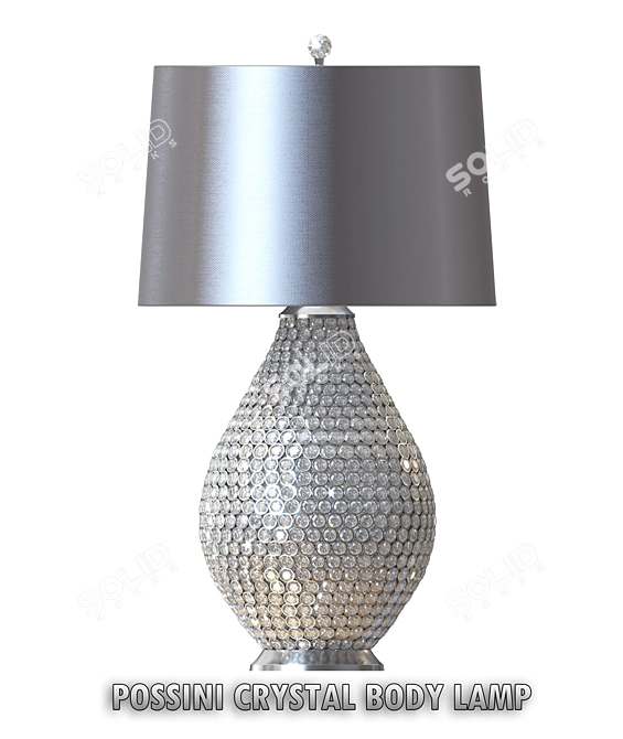 Title: Elegant Crystal Lamp 3D model image 1