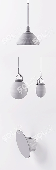 Modern Luceplan Lighting Collection 3D model image 3