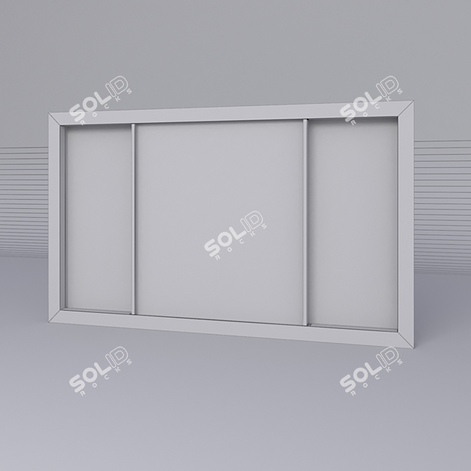 ModusHome Sliding Door PD 2B - Stylish Design and Maximum Flexibility 3D model image 3