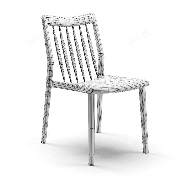 Sleek and Stylish C04 Dining Chair 3D model image 2