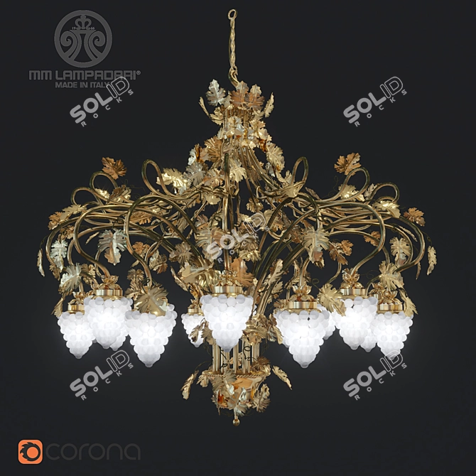 Elegant MM Lampadari Chandelier 3D model image 1