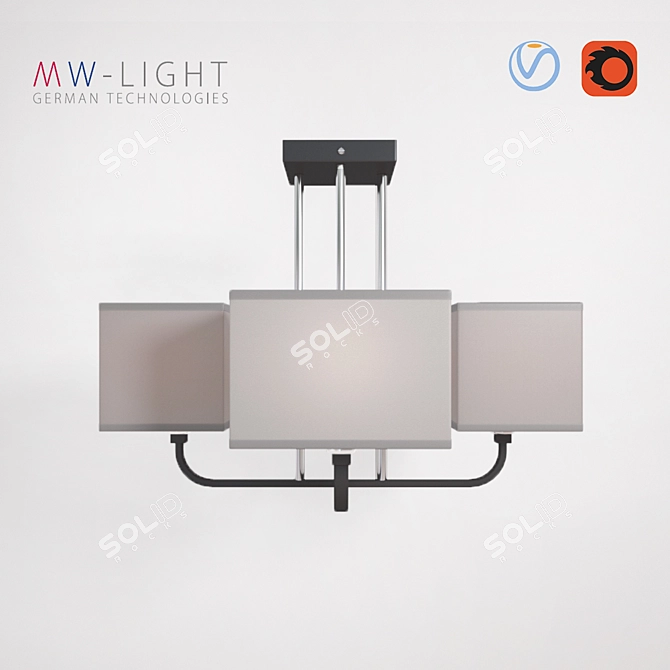 Megapolis Chandelier MW-LIGHT PRATO - Stylish Ceiling Lighting 3D model image 2