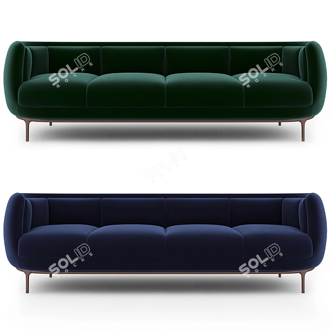 Luxurious Wittmann Vuelta Sofa 3D model image 1