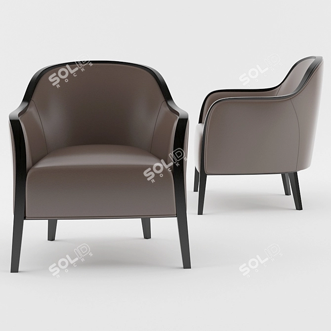 Wave 02741 - Montbel: Modern Minimalist Object 3D model image 1