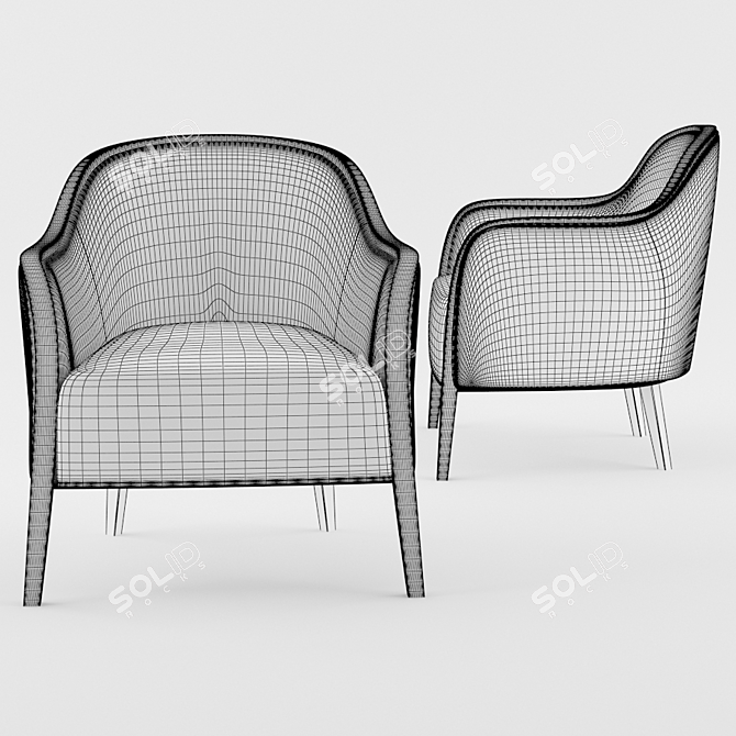 Wave 02741 - Montbel: Modern Minimalist Object 3D model image 2