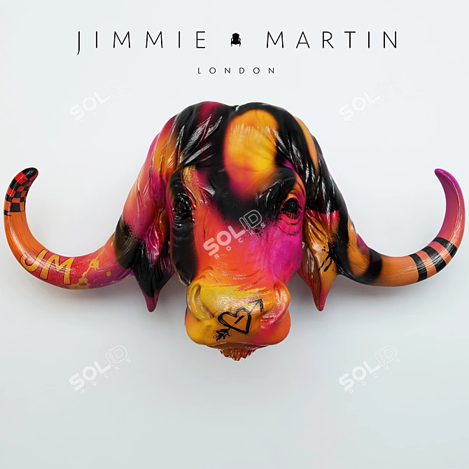 Buffalo Head Decor Set | Jimmie Martin 3D model image 1