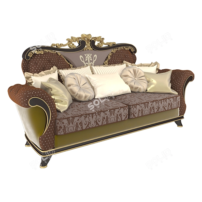 Frandiss Collection D Sofa 3D model image 2